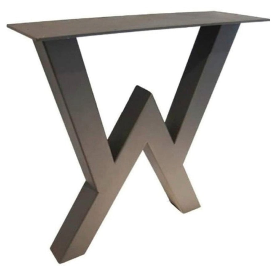 W Destekli Metal Masa Ayağı, 40×60 Profil